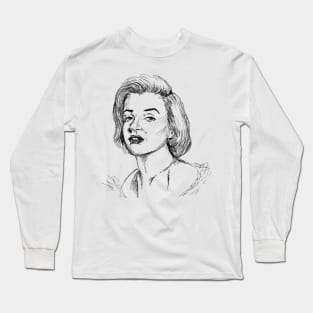 Marilyn Monroe Portrait Long Sleeve T-Shirt